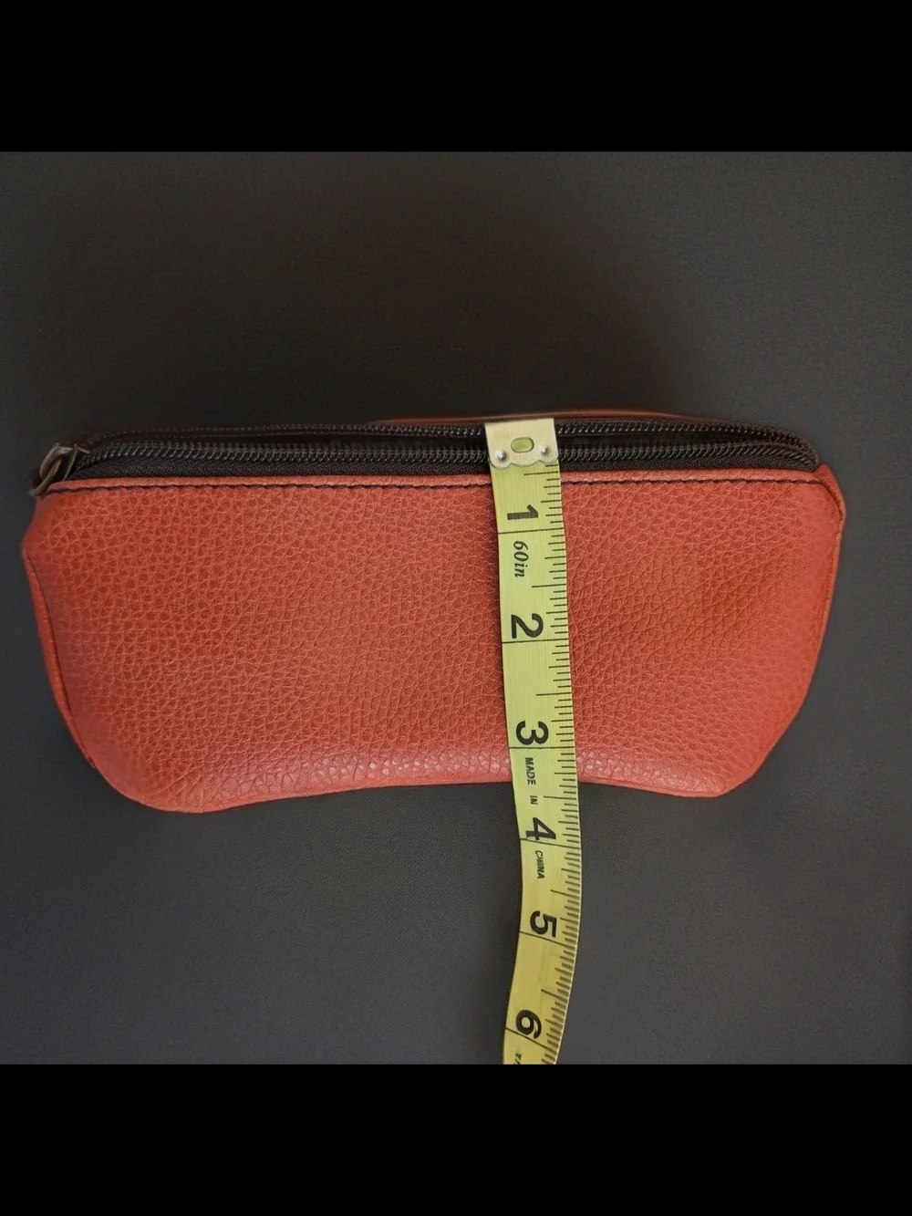 NWOT MaggiB Patent Leather Belt Bag & Eyeglasses Holder in Coral